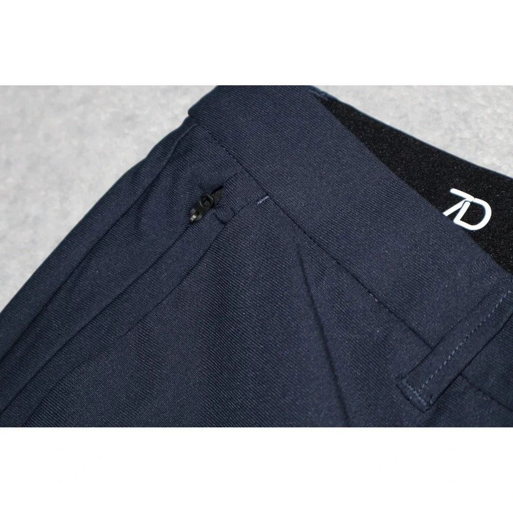 7DIAMONDS Infinity Chino Mens 40x30 Navy Blue Technical Performance Golf Pants